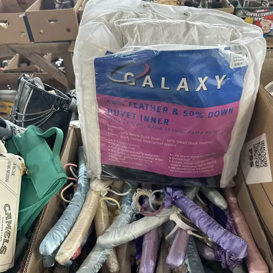 Duvet inner and coat hangers