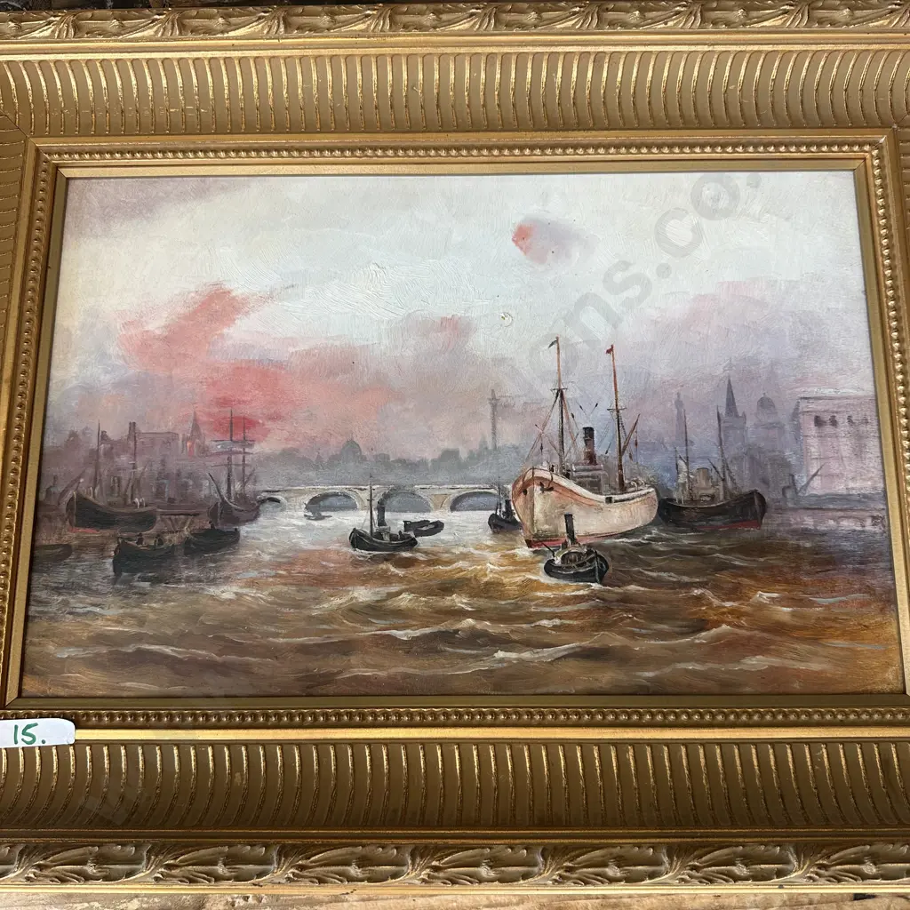 Oil painting early Venice scene Image 1++