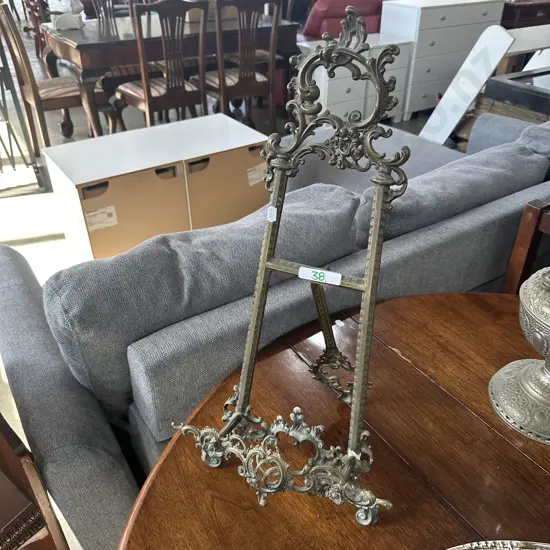 large ornate brass holder