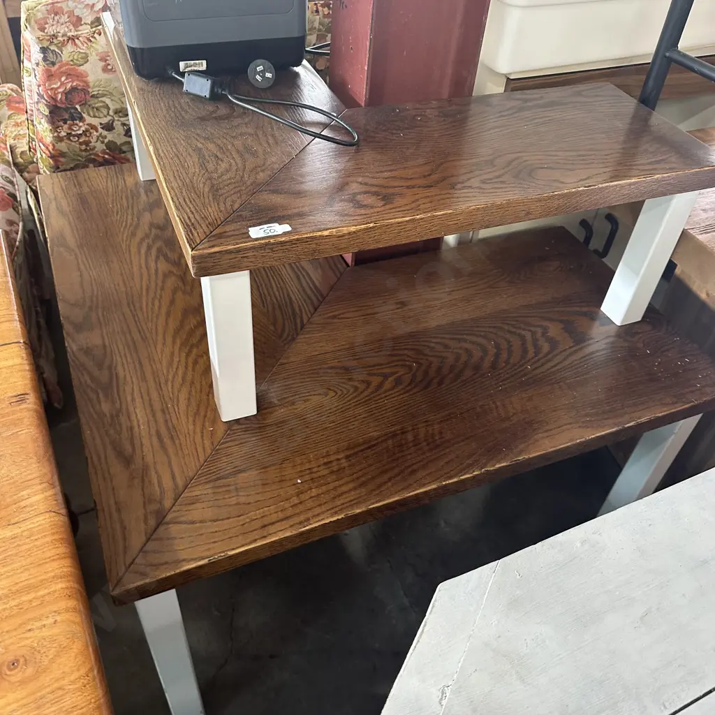 Solid Oak corner shelves Image 1++