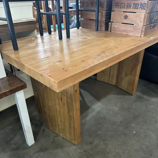 Solid wooden table