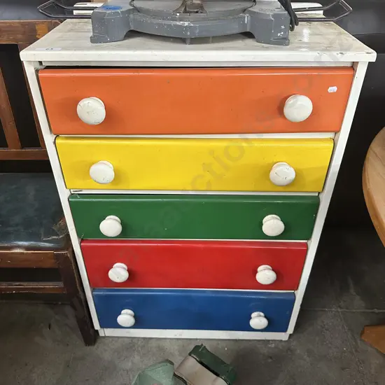 Rainbow chest drawers - average