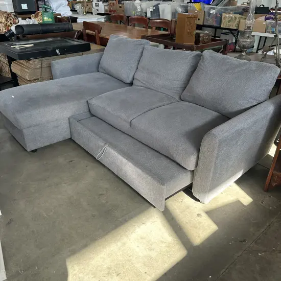 Pullout sofa bed plus storage