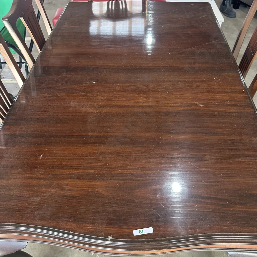 Claw & Ball Shereton Revival table and 6 chairs Image 1++