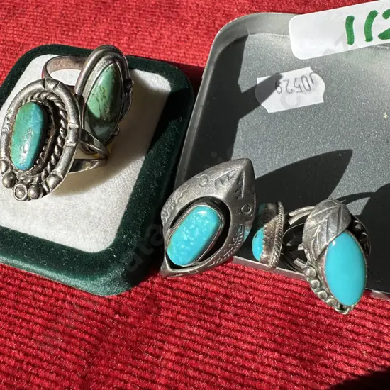 Turquoise & Sterling rings