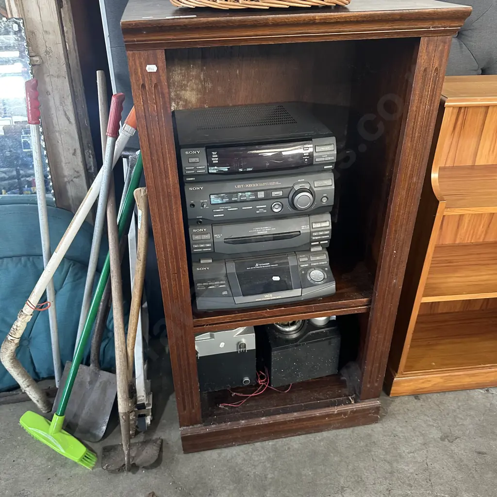 Stereo and cabinet Image 1++