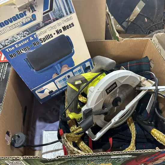 Ryobi skill saw, paint pro etc