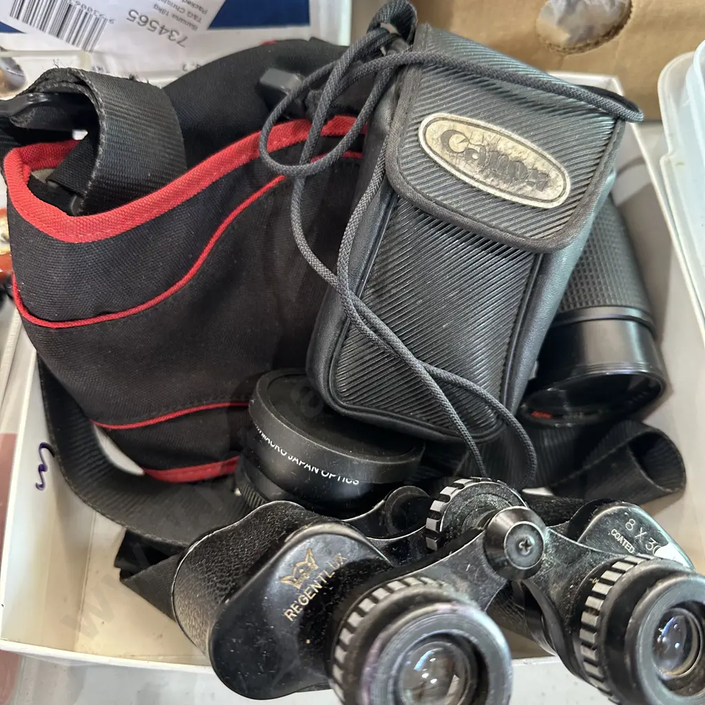 Binoculars and camera etc. Image 1++