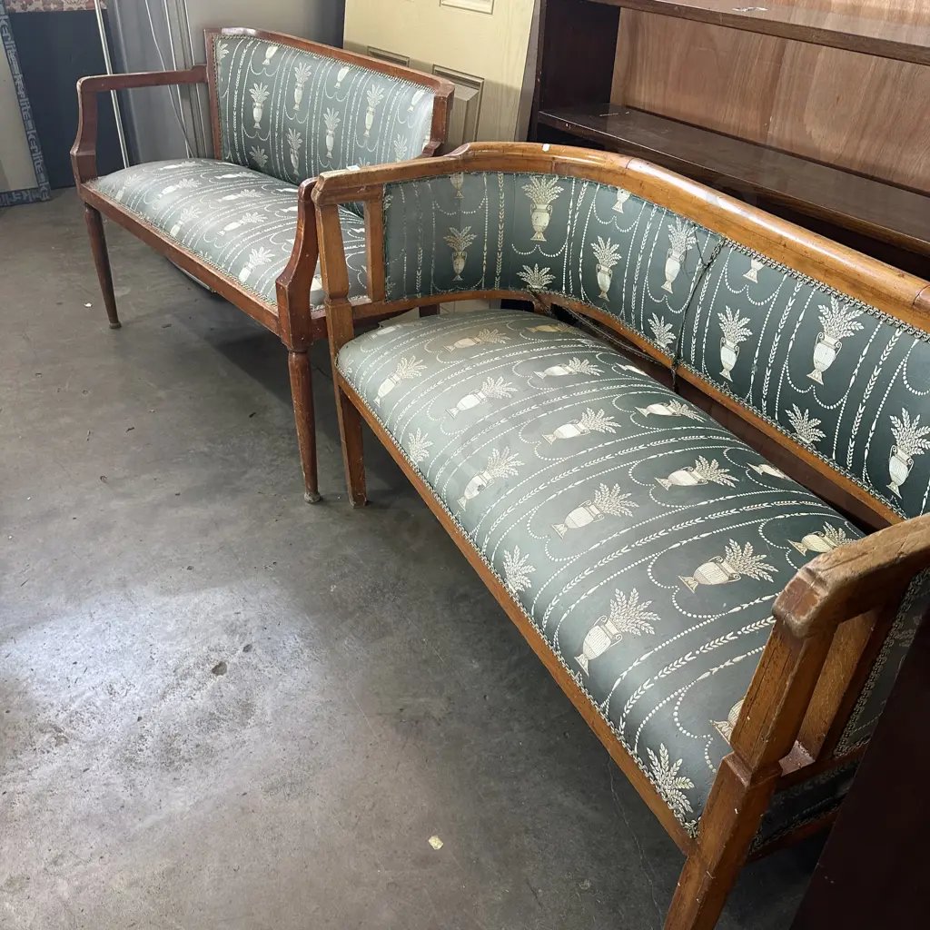 2 x parlour sofas (1 is borer ridden& the other with some) Image 1++
