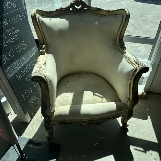 Parlour chair (needs a tidy up & cushion)