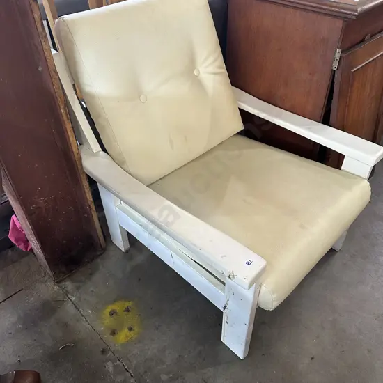 Morgan wooden armchair plus 2 kitchen chairs