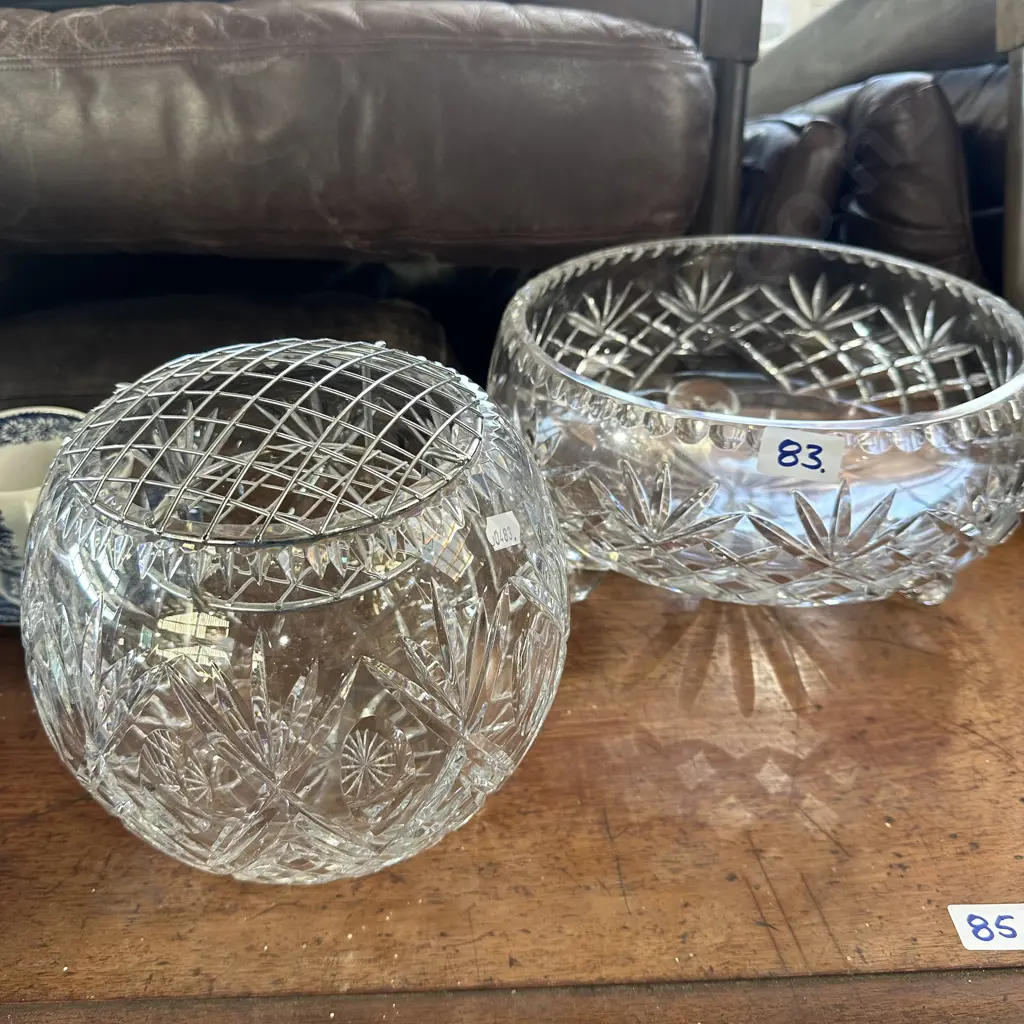 Large Crystal bowl & vase Image 1++
