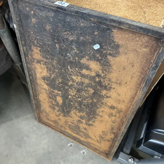 Steel  BBQ plate (with nut housing to screw some bolts in) bolts not included