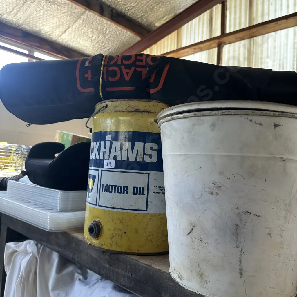 lids, tin, bucket etc Image 1++