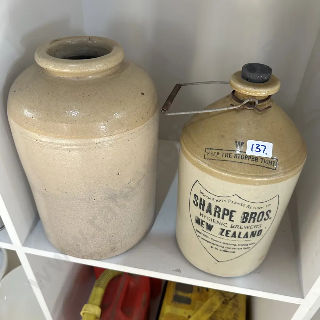 2 stone crocks Image 1++