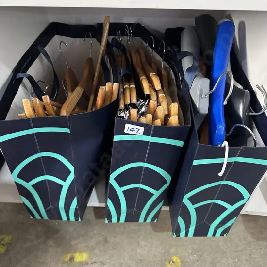 3 bags coat hangers