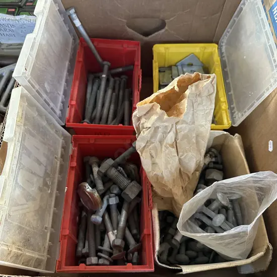 Galvanized bolts and washers etc.
