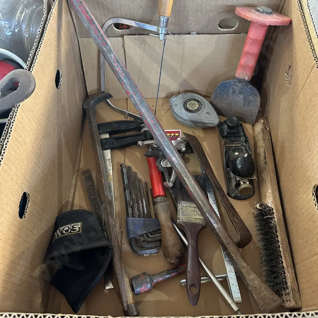 Box of tools including stanley plane Image 1++