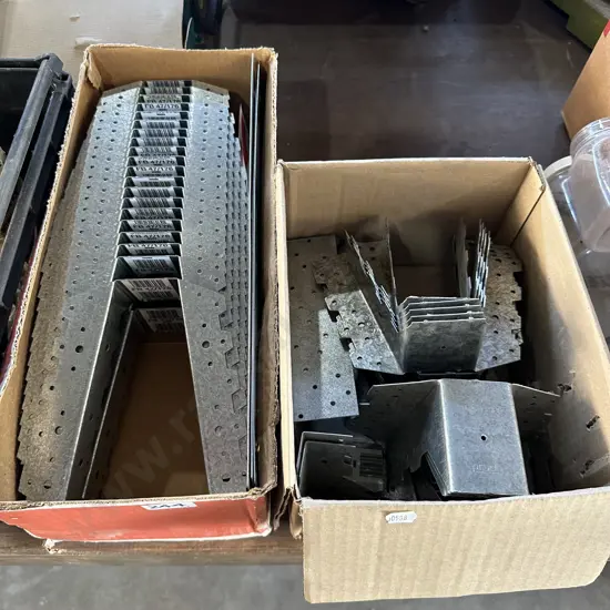 Two boxes of framing brackets