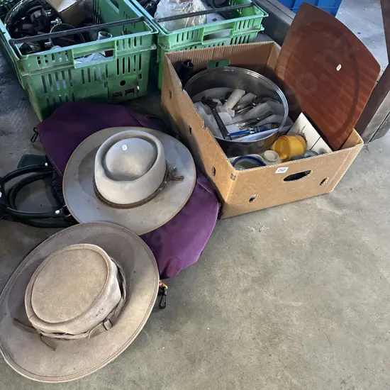 Bags, hats, cutlery, tools etc.