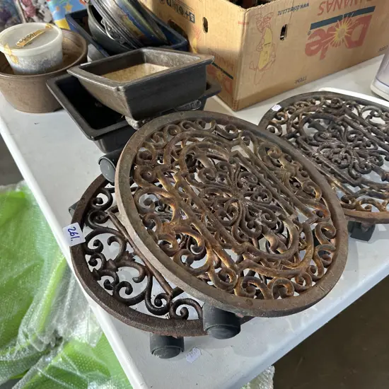 Bonsai planters and rolling stands