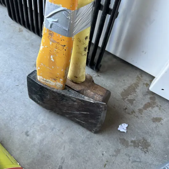 Axe and sledge hammer