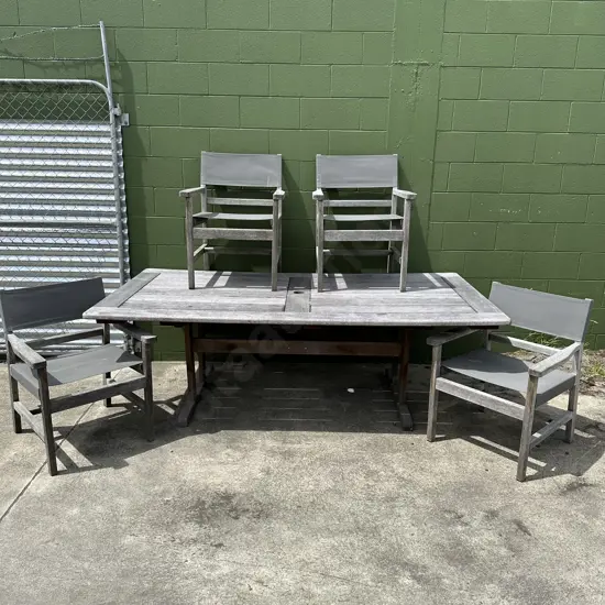 Devon table with 8 Peak Furniture chairs (more pics)