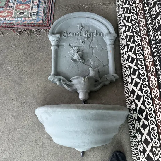 Concrete garden water feature "The secret garden"