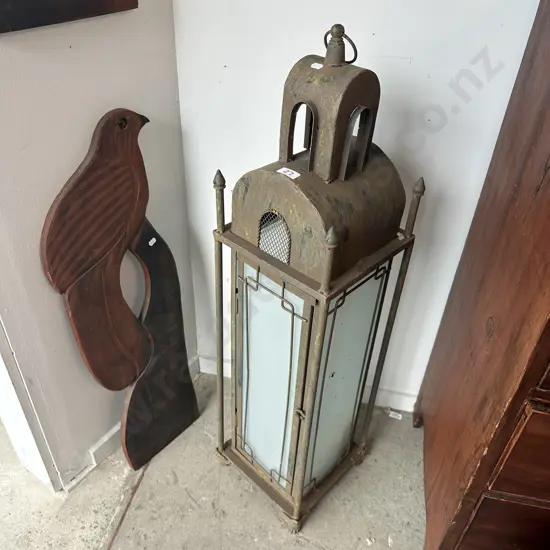 Large hurricane lamp