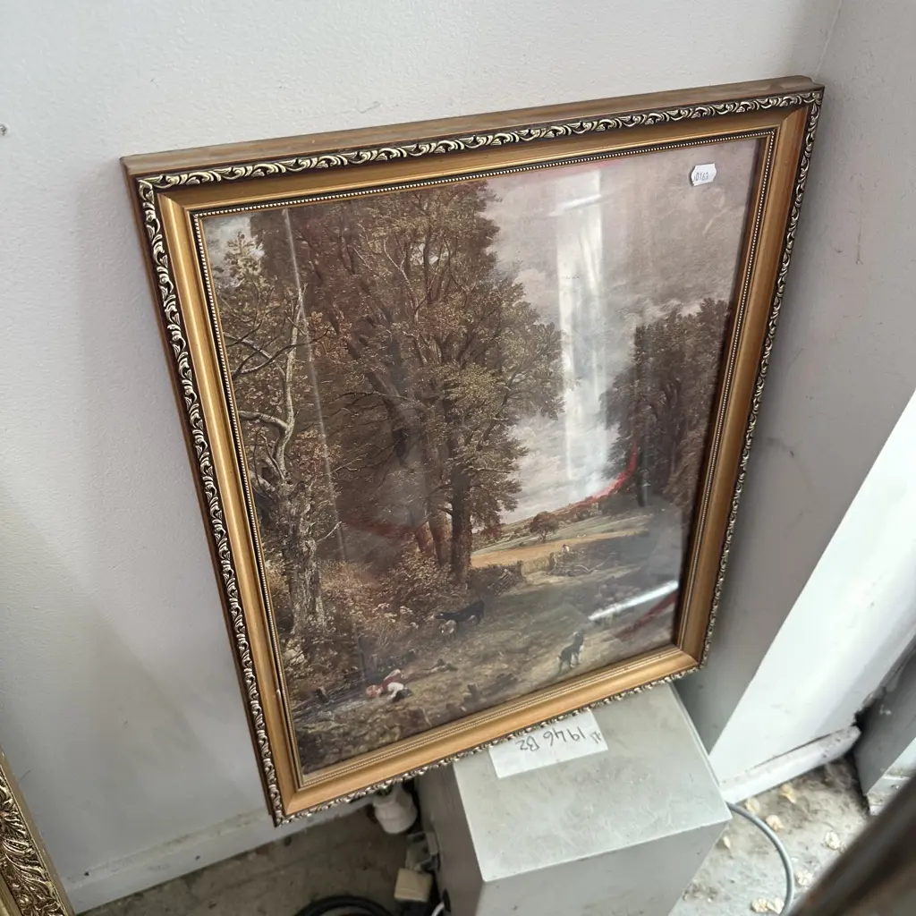 Large oil painting by Paterson plus small print Image 1++