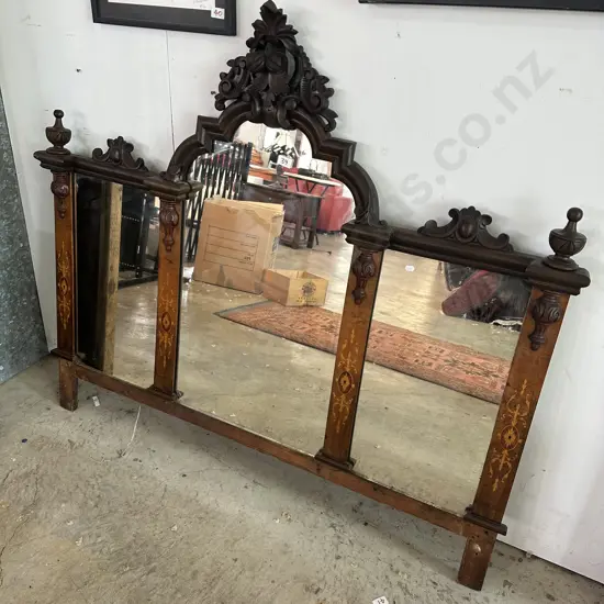 Antique mantle mirror