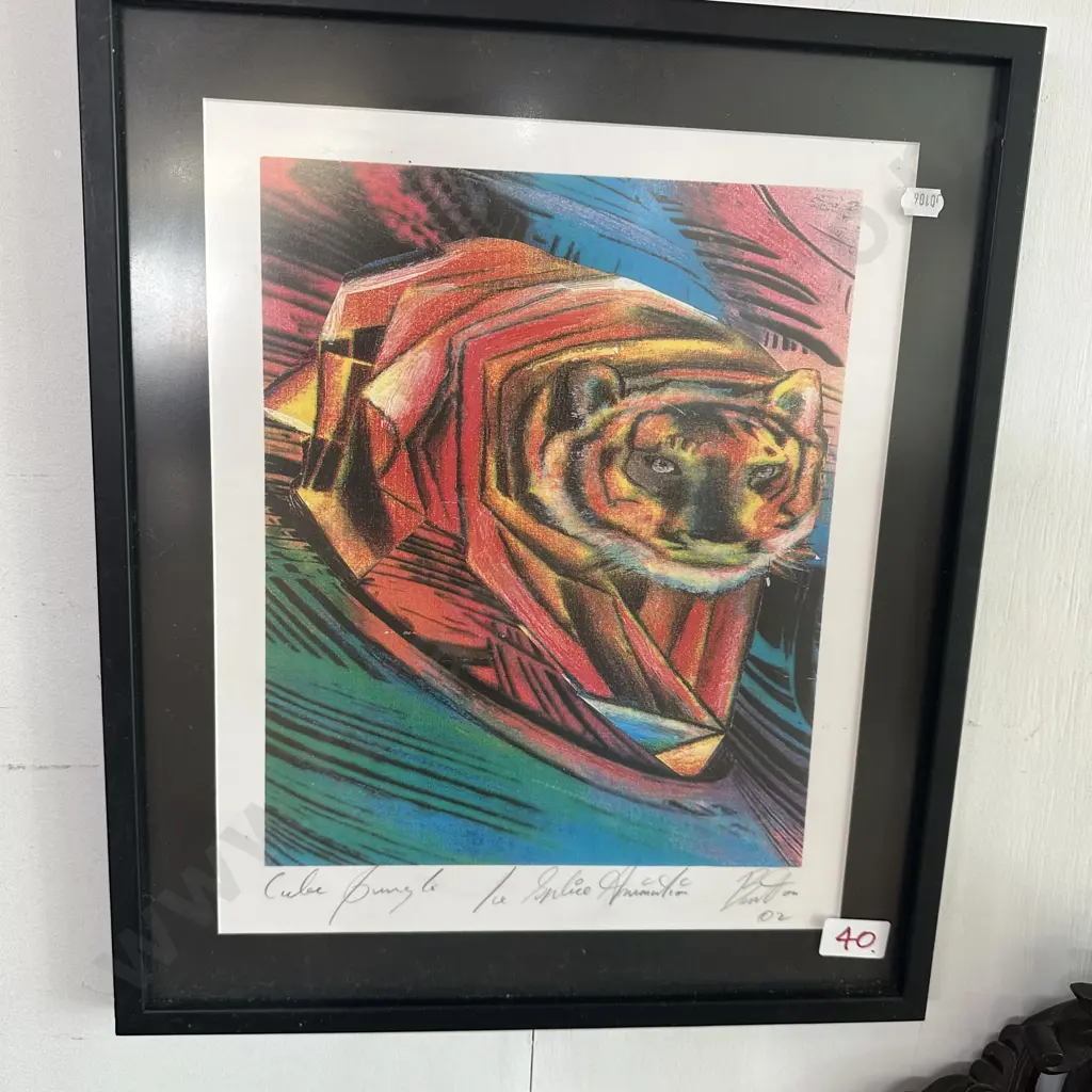 Signed Tiger picture Image 1++