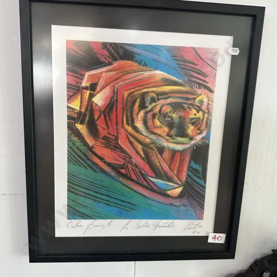 Signed Tiger picture