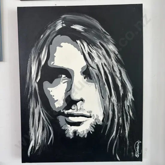 Kurt Cobain painting