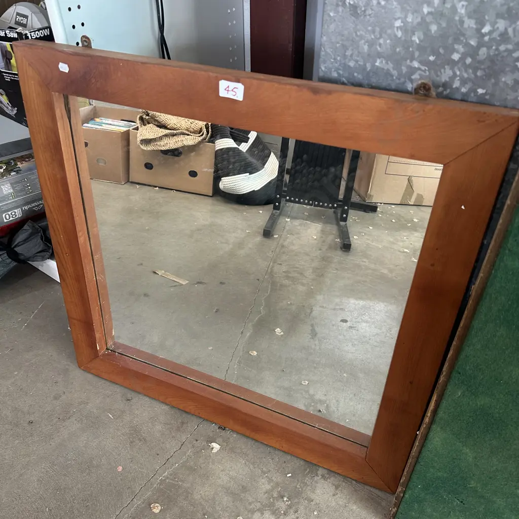Thick Kauri framed mirror 700mm x 700mm Image 1++