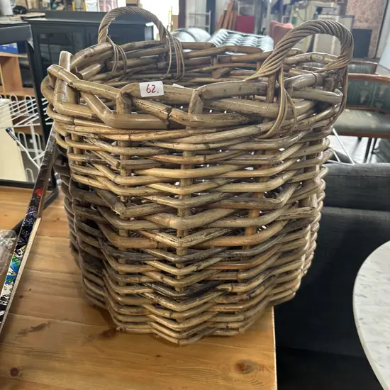 large cane basket
