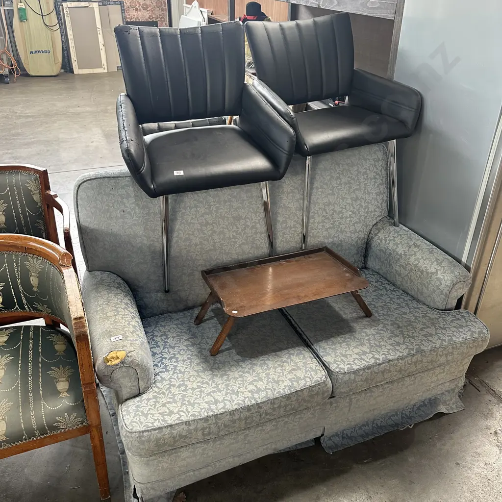 6 chairs, sofa (all average) plus breakfast tray Image 1++