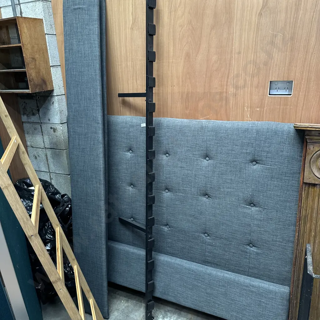 Queen slat bed, no mattress Image 1++