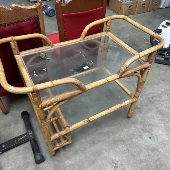 Cane and glass trolley