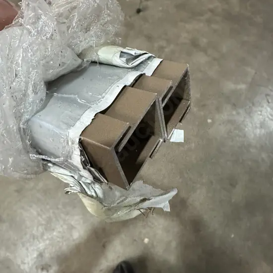 Aluminium extrusion and threaded rod.