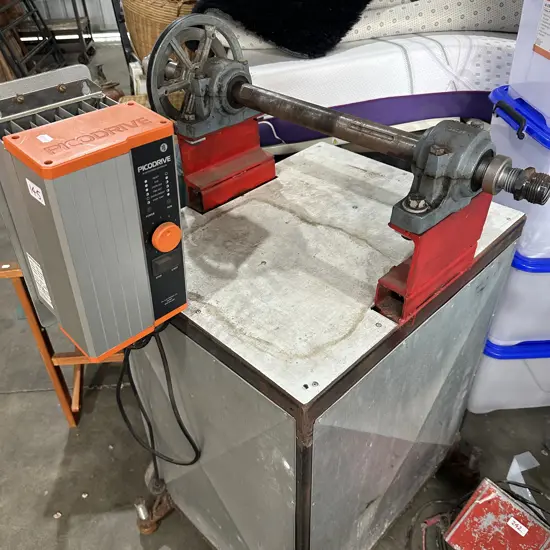 Large motor with variable speed controller