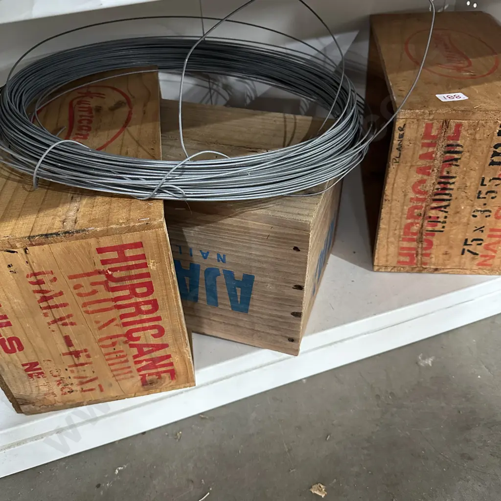 Nail boxes and fence wire Image 1++