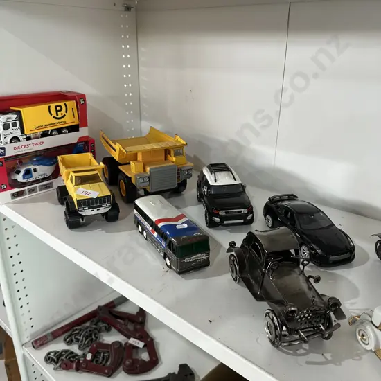 Shelf lot of models