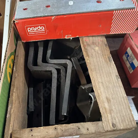 steel brackets and connectors