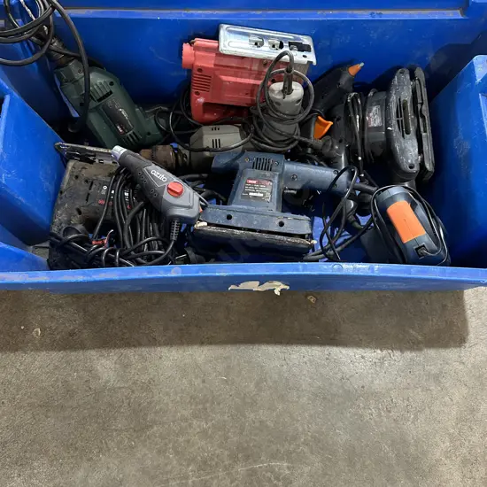 Bin of tools