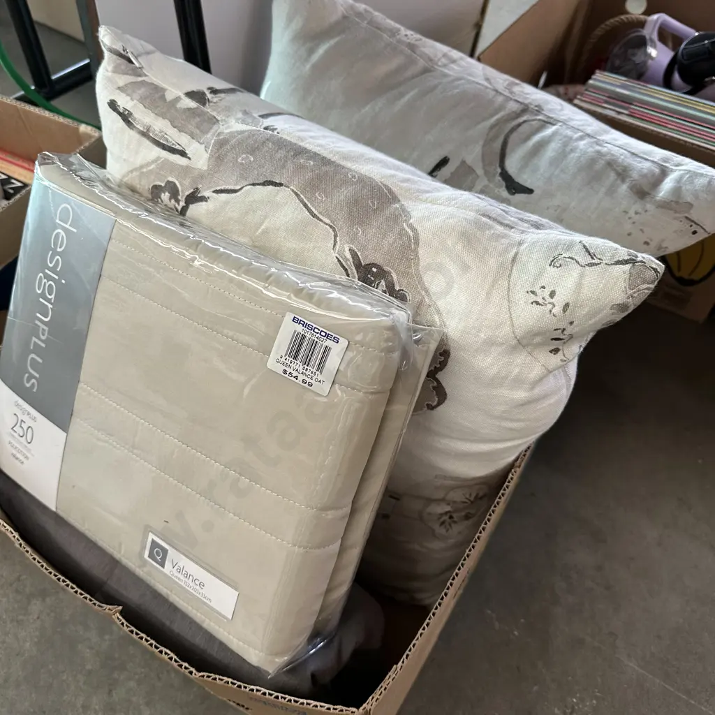 New valance plus Pr feather cushions Image 1++