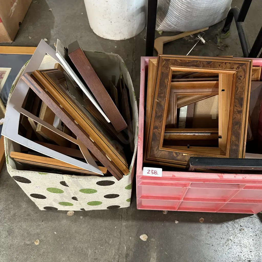 bin and basket of frames Image 1++