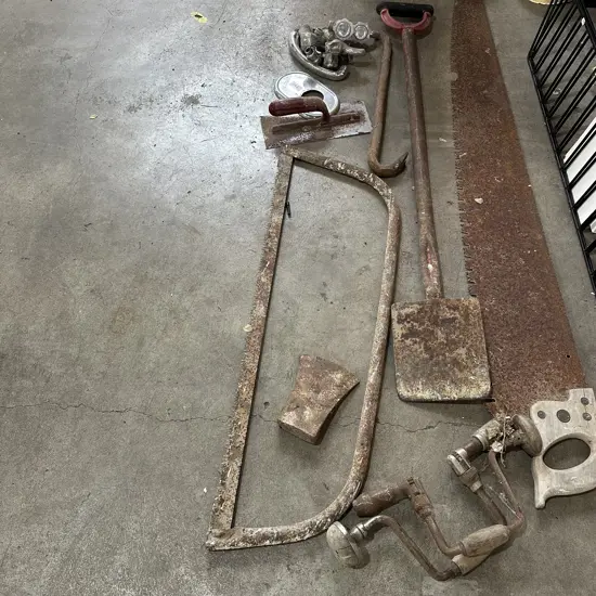 vintage tools plus taps and helmets