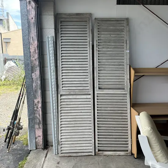 vintage wooden shutters