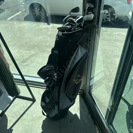 Golf bag and clubs